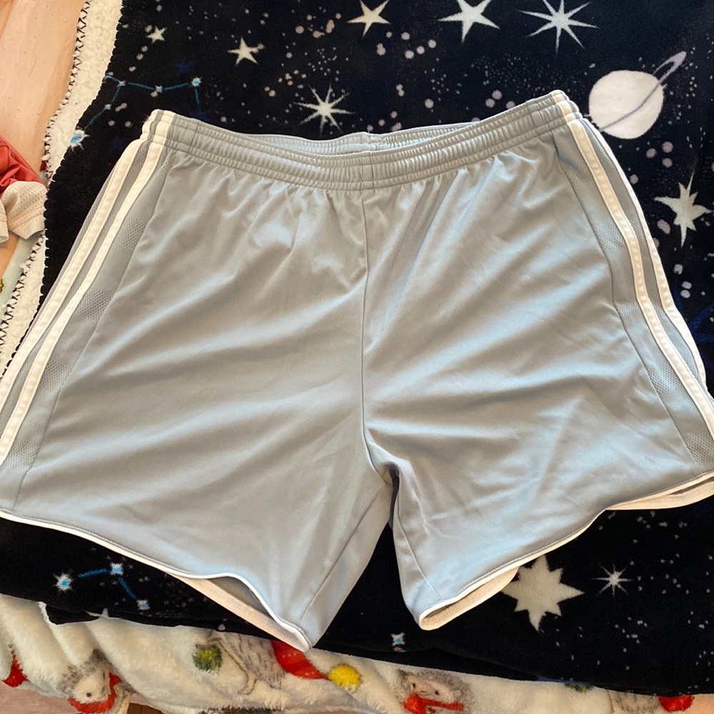 Light blue Adidas climacool shorts